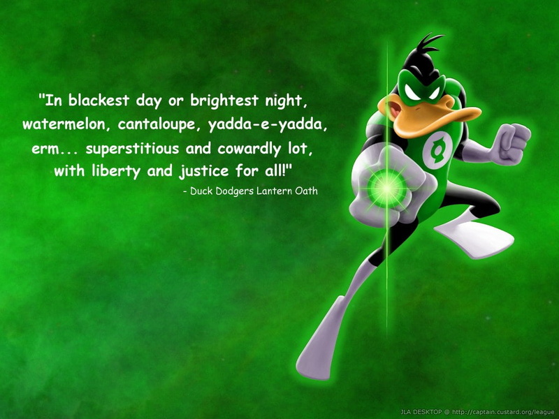 daffy, comics, dc, animals, art, ducks, green, 480P, duck, x, DC comics, lantern, hd, green lantern