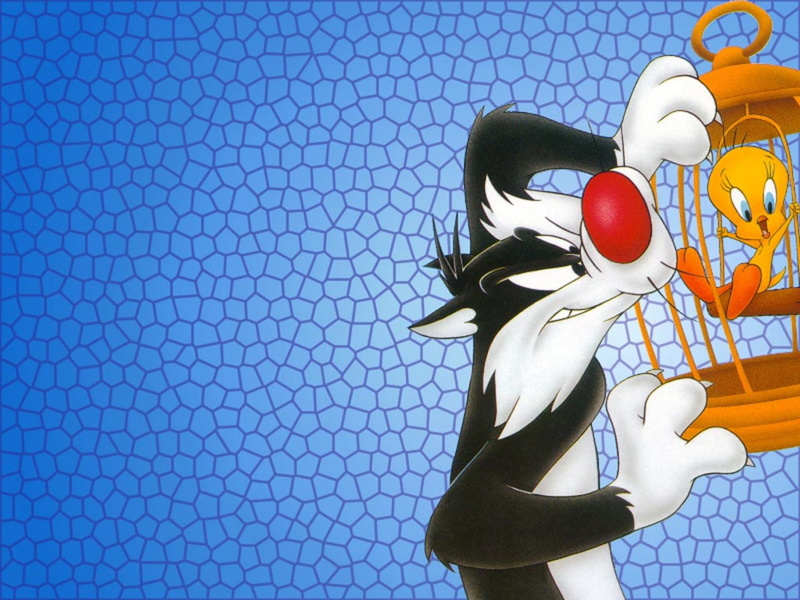 sylvester, looney, tunes, 1080P, tweety