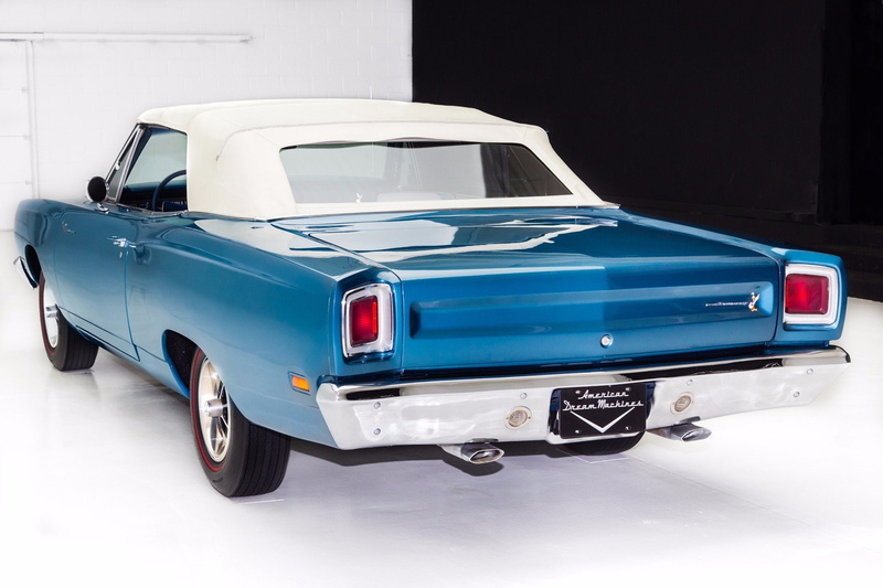1080P, blue, 383, plymouth, 1969, cars, convertible, roadrunner