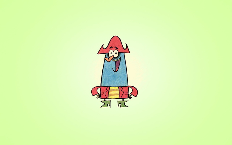 Captain K nuckles, The Marvelous Misadventures of Flapjack, 1080P, minimalism, The amazing misadventures of Flapjack, smile, Captain Knuckles, funny