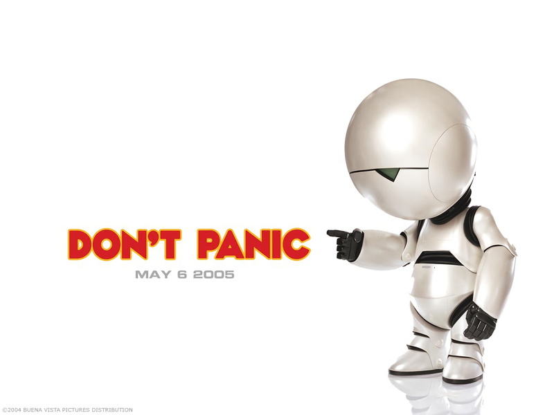 panic, 1080P, The Hitchhikers Guide to the Galaxy, t, Movie, don, Marvin (The Hitchhikers Guide to the Galaxy)