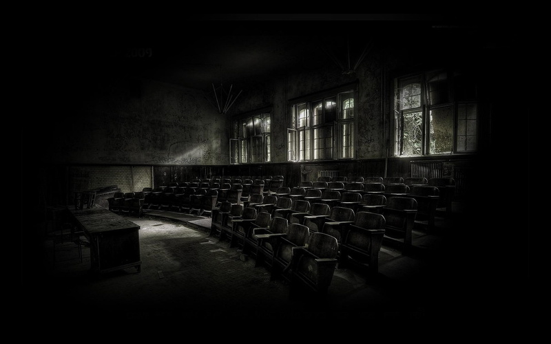 deserted, 1920x1200, fantasy, lot, chair, chairs, 1080P, desk, classroom