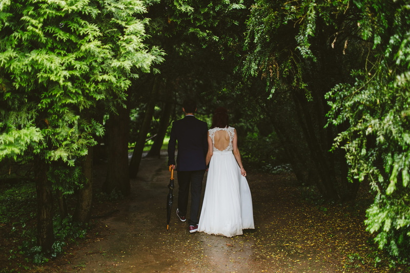trees, women, groom, holding hand, green, wedding ceremony, 4K, wedding dress, lovers lane, walking, hand in hand, event, love, tree, couple - relationship