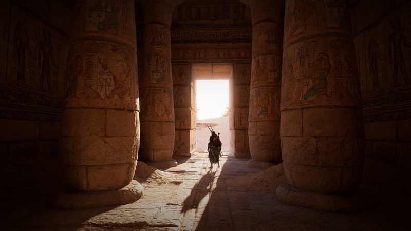 architecture, outdoors, architectural column, the past, tomb, egypt, inside, daytime, sunlight, person, full length, standing, ruins, nature, travel, day