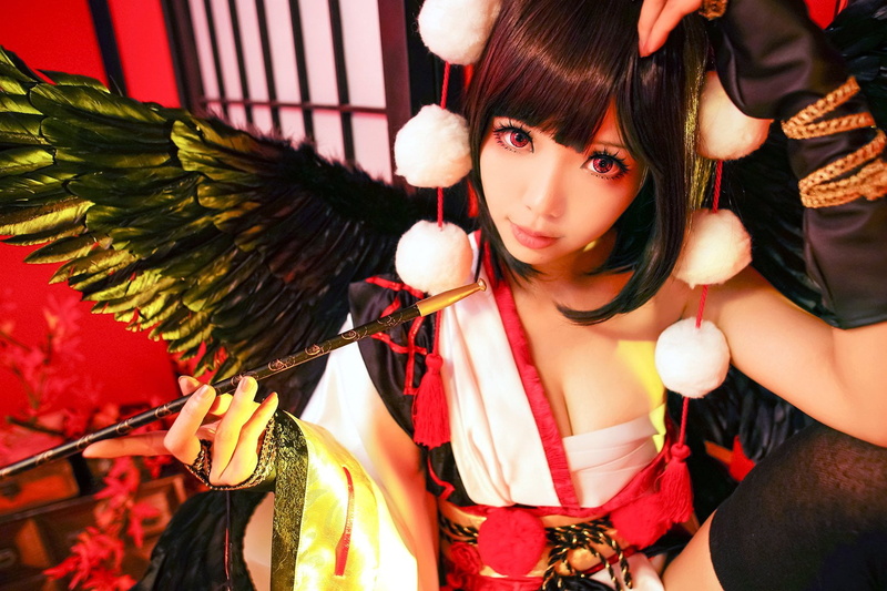 real people, brunette, beauty, women, indoors, one person, adult, females, Japanese, cosplay, bangs, looking at camera, hairstyle, Ely Cosplay (Eeelyeee)