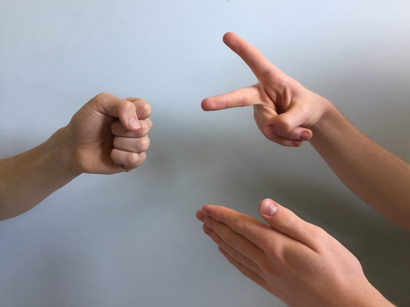 human limb, studio shot, body part, hand, conflict, two people, people, communication, human body part, unrecognizable person, rock paper scissors, united kingdom