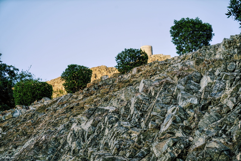 cliff, day, no people, mound, vegetation, grass, ruined, moss, ground, ancient civilization, the past, growth, 8K, old muscat, low angle view, scenics - nature