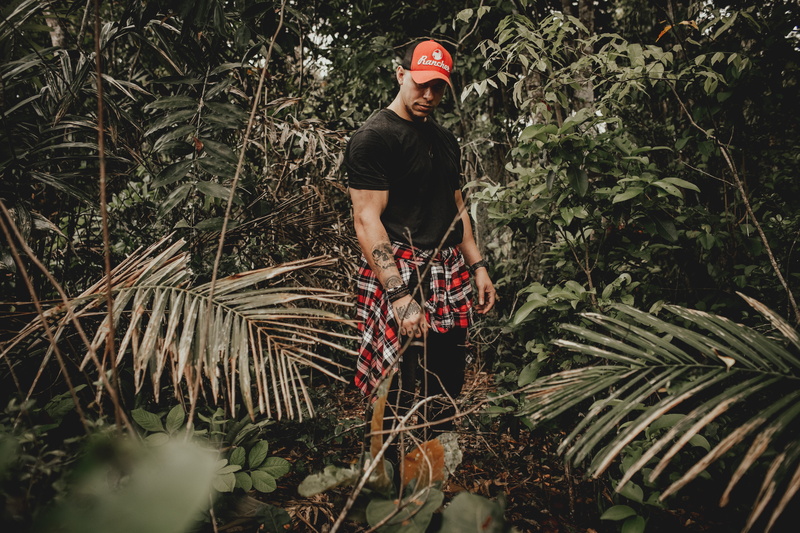 garden, one person, forest, lifestyles, surrounded, plant, apparel, kilt, day, clothing, human, tartan, 5K, crew, standing, real people, people, person