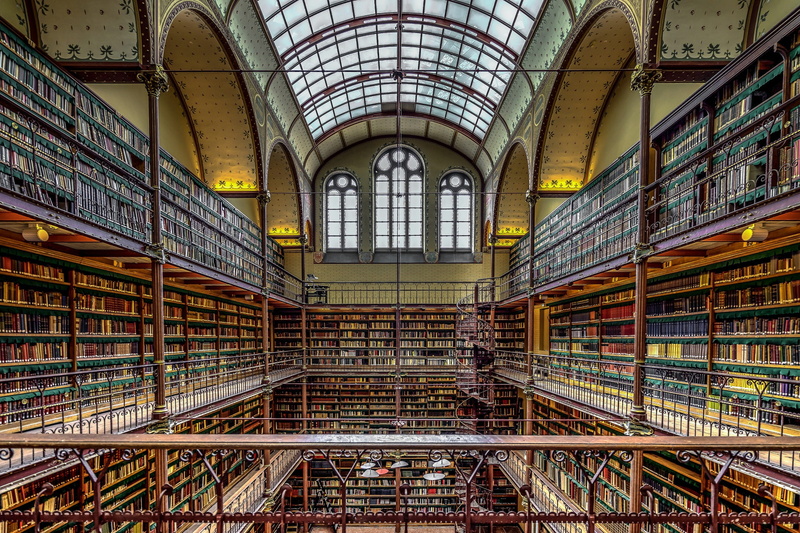 Netherlands, Museum, Amsterdam, The Rijksmuseum, 1080P, library