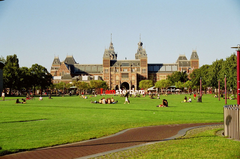 amsterdam, 2K, nature, religion, building, city park, tourism, large group of people, the past, sky, travel destinations, architecture, leisure activity