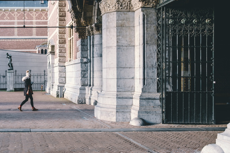 people, adult, building, architectural column, 4K, streetphotography, built structure, outdoors, sunlight, architecture, the past, street, history, lifestyles