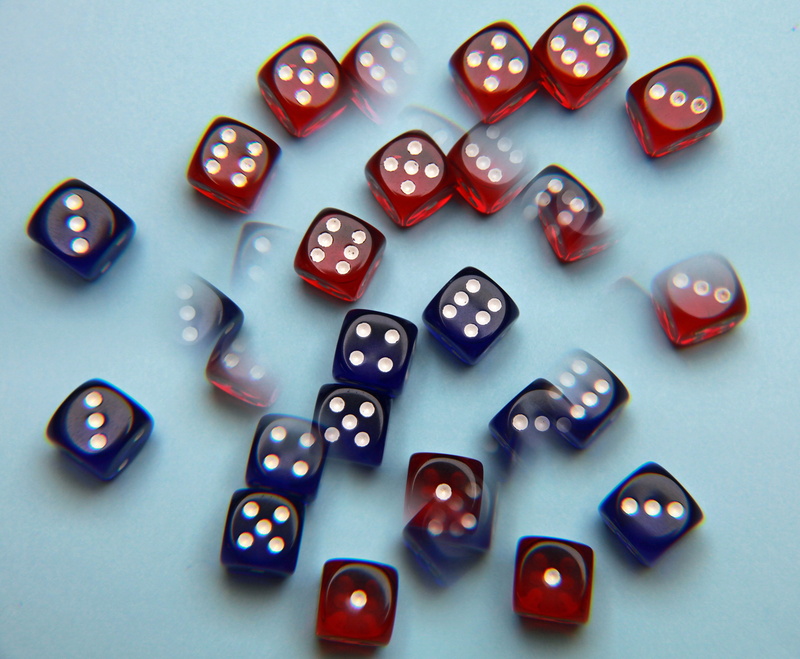 arts culture and entertainment, pattern, table, Blue, leisure activity, colored background, relaxation, group of objects, lucky dice, Play, red, close-up