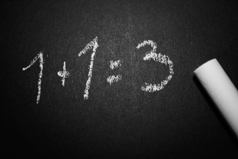 black and white, night, writing, chalk - art equipment, exam, formula, chalkboard, addition, blackboard, text, calculation, mathematics, communication