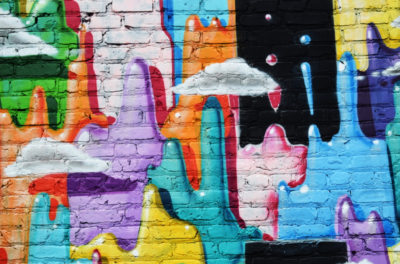 street art, brooklyn, full frame, text, no people, colorful, new york, outdoors, colors, creativity, 5K, colorful life, backgrounds, building exterior