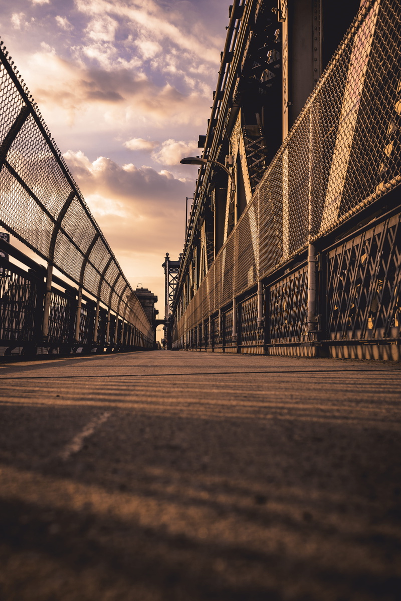 nyc, architecture, transportation, manhattan bridge, bridge, surface level, brooklyn, cloud - sky, united states, built structure, new york city, building exterior