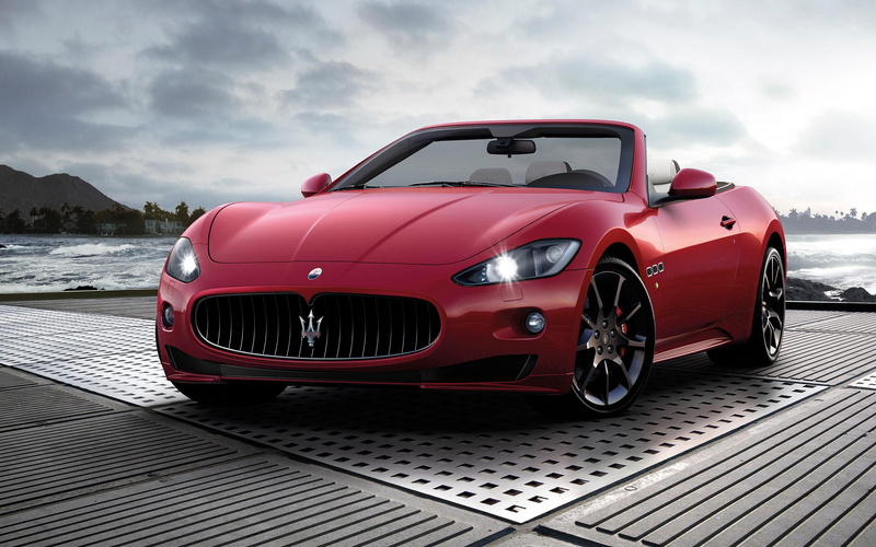 sport, maserati, 2K, red, 2012, convertible, grancabrio, ghibli