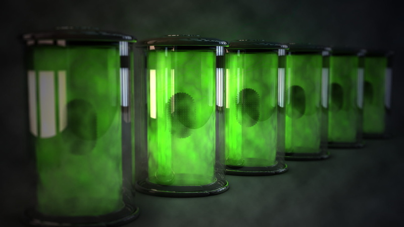 science, container, in a row, bottle, scientific experiment, still life, focus on foreground, no people, test tube, indoors, education, green color, chemistry