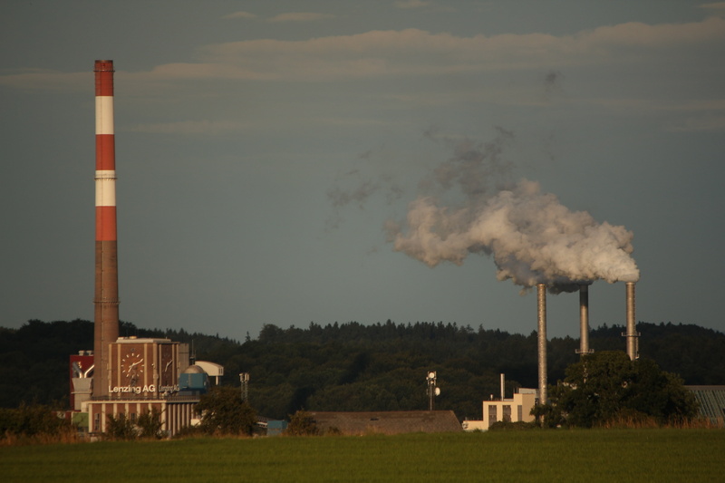 chimney, day, architecture, no people, fumes, emitting, building exterior, 5K, science, fuel and power generation, smoke - physical structure, outdoors
