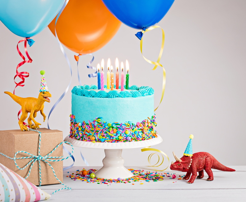 Birthday, 5K, candles, Dinosaur, Holiday, Cake