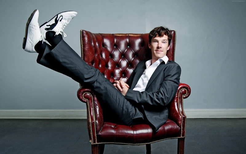 chair, 4K, Actor, television star, room, Benedict Cumberbatch
