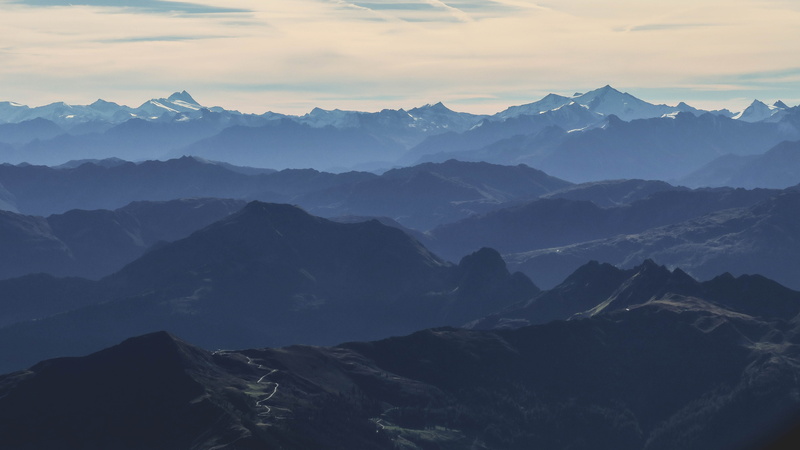 mountain, cloud - sky, tranquility, mountain range, clouds, mountains, tranquil scene, kufstein, dream, travel, sky, trip, beauty in nature, wander, nature