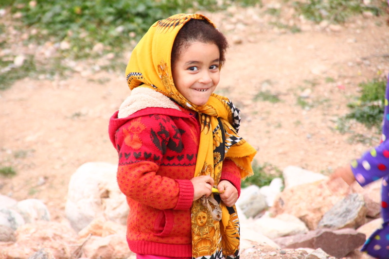 headscarf, happiness, pupils, kid, street, city, wearing, education, town, innocence, scarf, cheerful, focus on foreground, smiling, child, people, one person