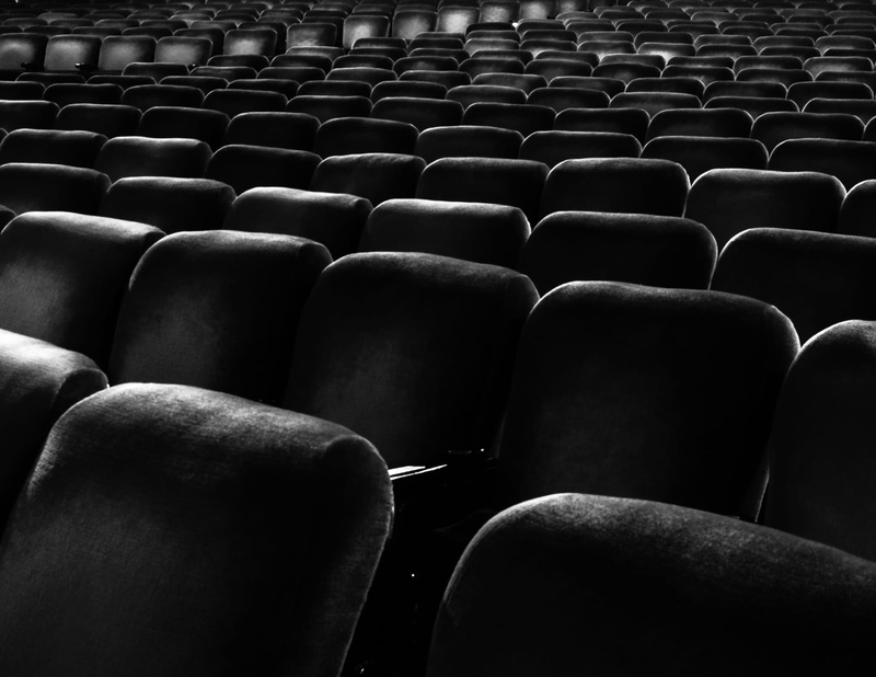 full frame, auditorium, indoors, repetition, seat, movies, arrangement, abundance, focus on foreground, absence, 1080P, empty, movie theater, side by side