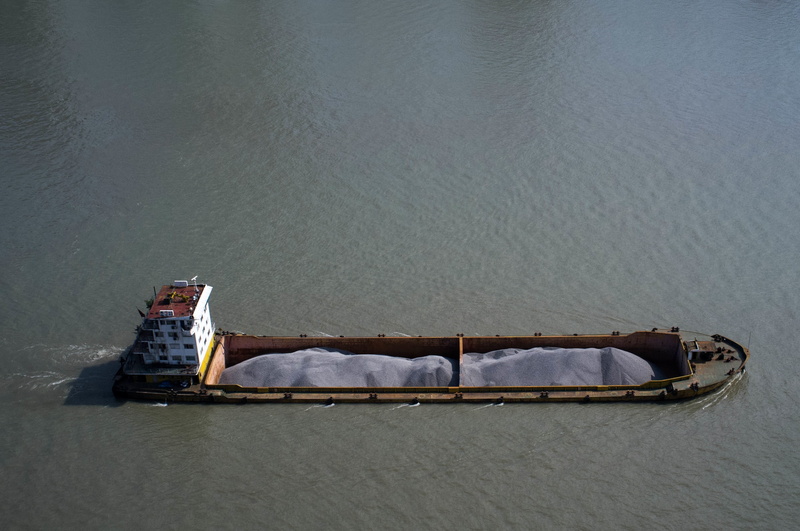nautical vessel, water, environmental issues, industry, waterfront, cruise, high angle view, ocean, shipping, no people, sea, cargo, day, pollution, mode of transportation