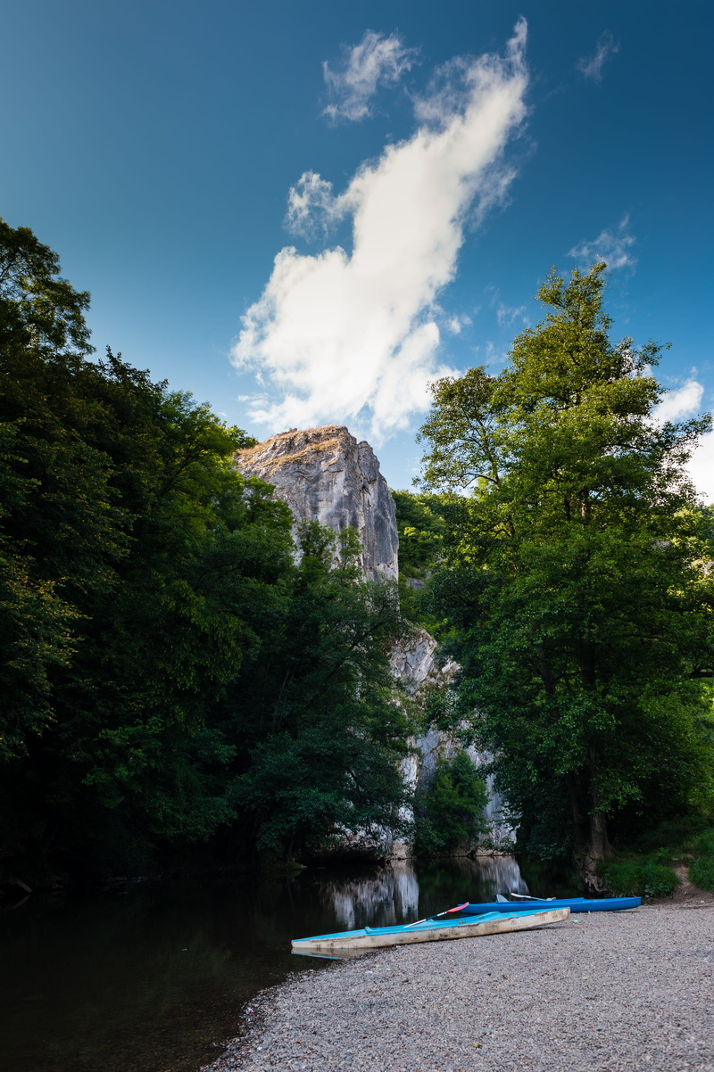 day, houyet, river, forest, scenics - nature, tranquility, belgium, tranquil scene, cliff, chaleux, beauty in nature, no people, green color, summer, non-urban scene