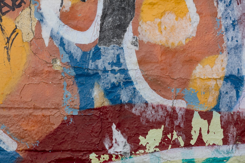 art, blue, backgrounds, chipping, bad condition, brick, full frame, peeling off, wall - building feature, united states, painting, ruined, decay, rough
