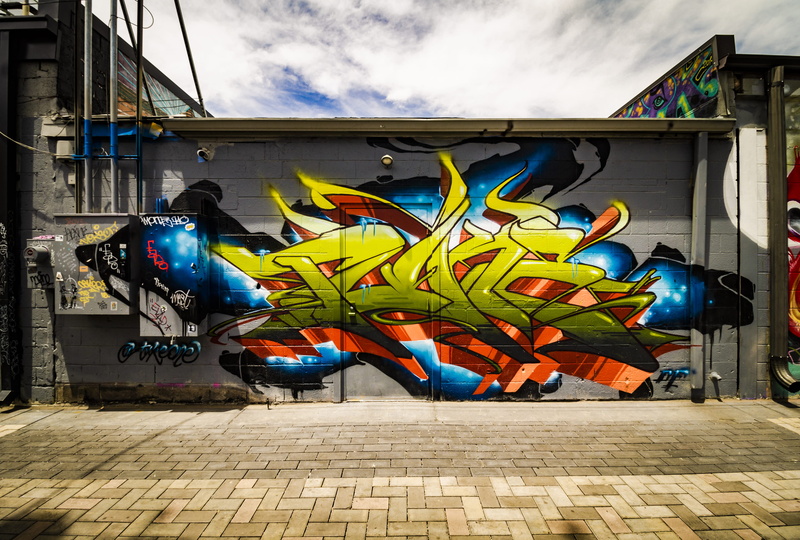 spraypaint, sky, graffiti, no people, denver, street, colorful, day, building exterior, art and craft, cloud - sky, multi colored, footpath, 4K, city