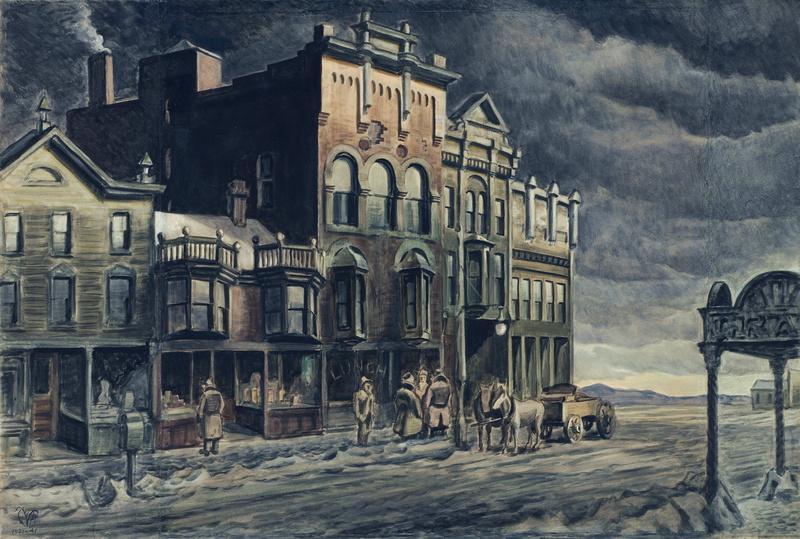 1921-41, 4K, Edge of Town, Charles Ephraim Burchfield