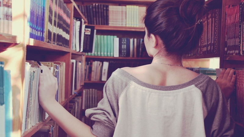 girl, people, shelf, library, adult, retail, boat, females, book, store, 1080P, young Adult, leisure activity, clothing, looking, education, women, student