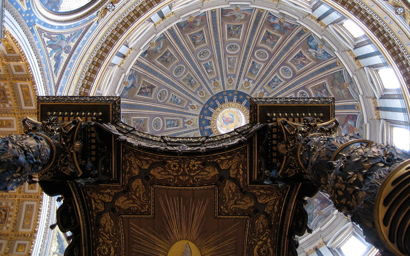s, insideviewofstpetersbasilicarome, art, madepost, religious, day, 720P, asking, hd, architecture