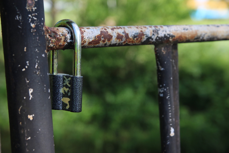 open, fence, safety, entrance, antique, safe, solution, wooden, focus on foreground, sad, 5K, private, hanging, secret, love, close-up, day, nature, water