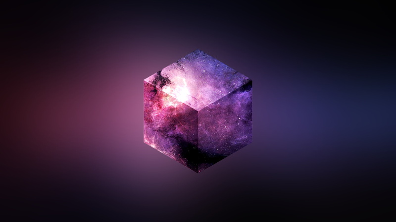 digital art, 1080P, geometry, hexagon, space, space art, universe