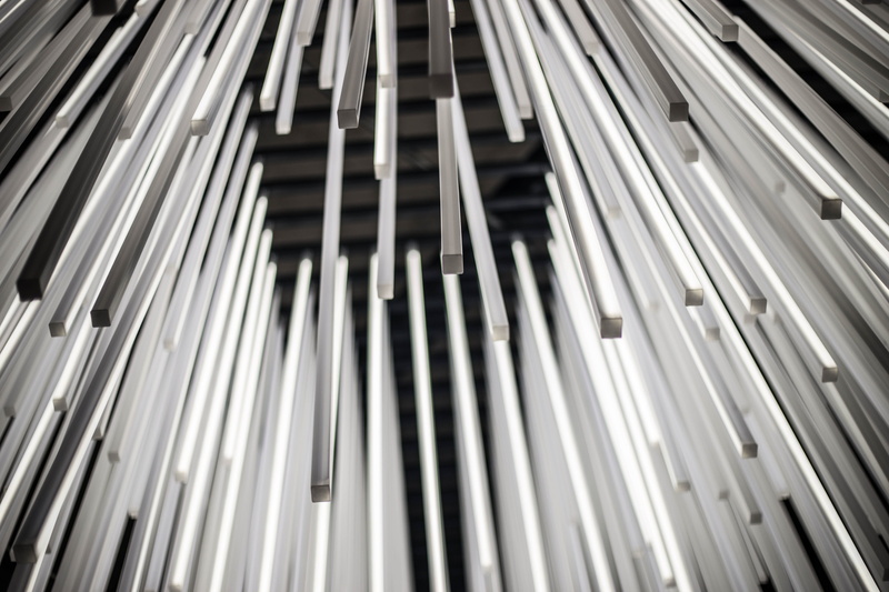 symbol, modern, grayscale, monochrome, design, decor, 3d, steel, space, architecture, silver colored, repetition, pattern, day, built structure, cool, art