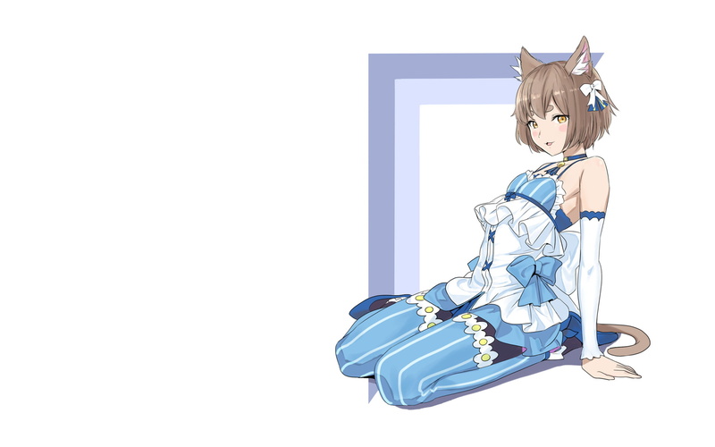hair, hairstyle, cut out, studio shot, Re:ZERO -Starting Life in Another World-, women, one person, casual clothing, 1080P, Ferris (Re:ZERO), full length