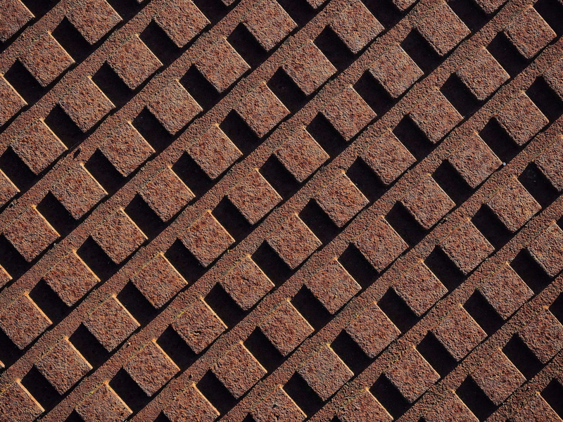 geometric shape, textured, alloy, rusty, shape, no people, intersection, block, full frame, orthogonal, square shape, angle, brown, texture, rectangle