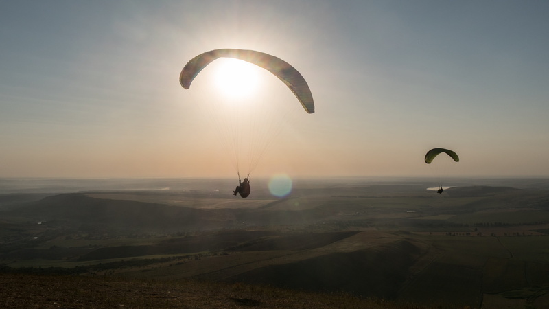 takeoff, potential, freedom, sport, start, capabilities, parachute, 4K, nature, outdoors, paragliding, flight, tranquility, unrecognizable person, adventure
