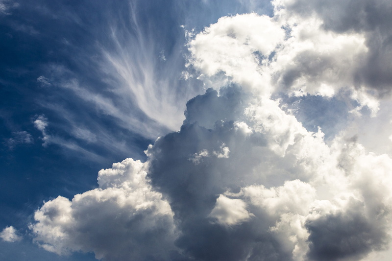 scenics - nature, the sky, blue, blue sky, cloudscape, summer, 2K, contrast, potential, clean, wind, kumulus, tranquility, views, sunlight, white color