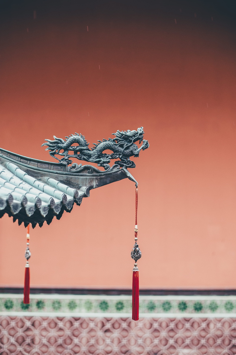 representation, roof, statue, tassel, animal, art and craft, wyrn, celebration, built structure, architecture, day, craft, focus on foreground, temple