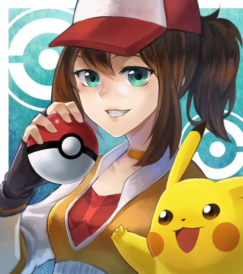fashion, adult, portrait, beautiful woman, beauty, pokemon go, representation, looking at camera, smile, yellow, young women, real people, pokeball, Anime