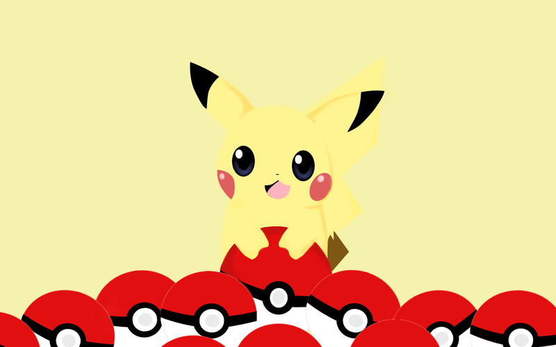 Pikachu, pets, mask, red, cute, disguise, mammal, smiling, people, lifestyles, mask - disguise, positive emotion, Pokémon, 1080P, Pokeball, yellow, domestic animals