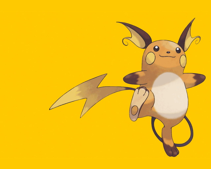 720P, background, hd, simple, anime, pokemon, x, Raichu, art