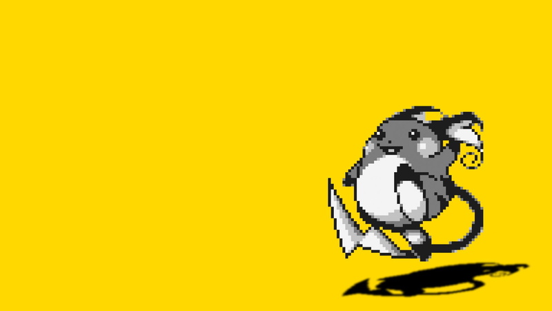 1080P, yellow, raichu, simple, background, pokemon