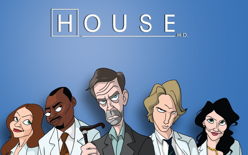 Robert Chase, House, 720P, women, business, happiness, text, business person, people, emotion, Gregory House, Eric Foreman, TV Show, smiling, blue, western script