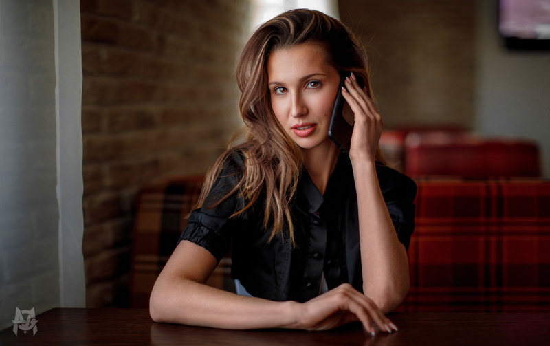 Mikhail Nikolaevich, emotion, real people, hand, young women, portrait, young adult, hairstyle, looking at camera, women, indoors, front view, hair, teenager