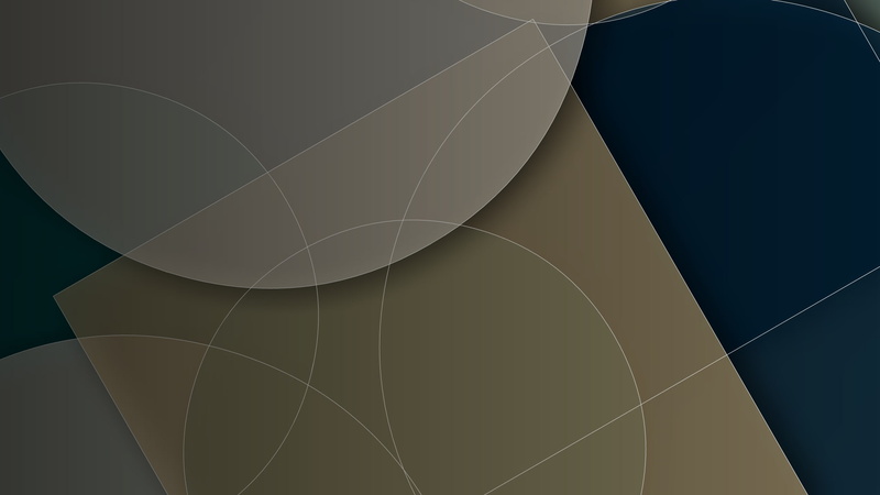 1080P, circle, white, geometry, blue, Tapet, yellow