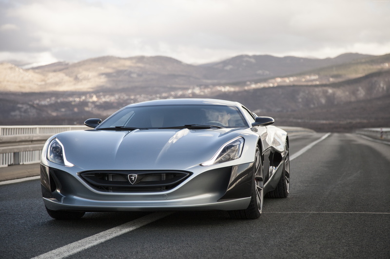 outdoors, car, luxury, mountain, electric cars, mountain range, transportation, nature, sports car, speed, wealth, supercar, 5K, Rimac Concept 1, modern